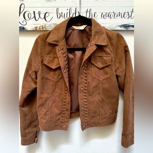 Hollister Suede Jacket / Camel Color